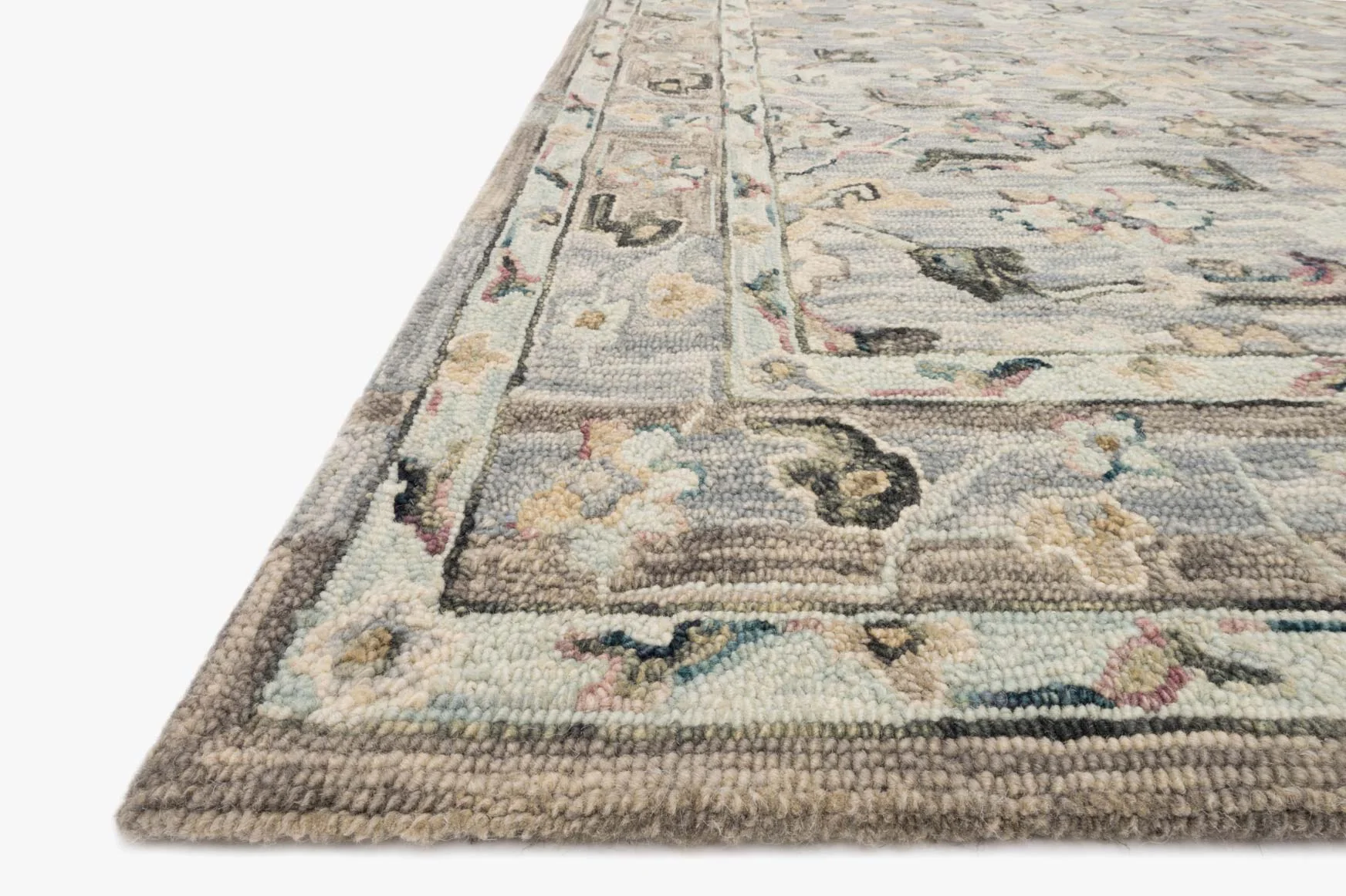 Loloi II Beatty Collection - Traditional Hooked Rug in Light Blue (BEA-04) - Image 4